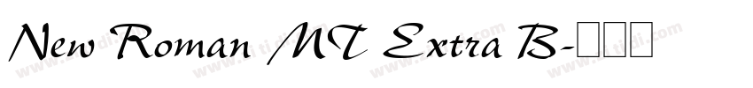 New Roman MT Extra B字体转换